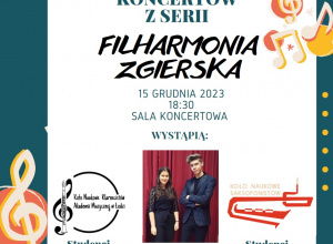 Cykl koncertów z serii "Filharmonia Zgierska"
