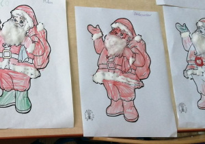 Praca plastyczna Święty Mikołaj
